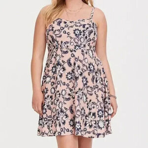 Torrid Sweetheart Challis Floral Dress Size 4X